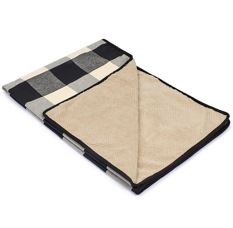 Buffalo Check Plush Double-Sided Pet Blankets