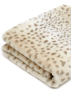 Luxury Plush Faux Fur Pet Throw- Cheetah Baby