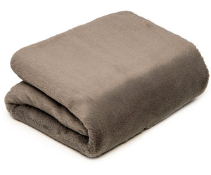 Luxury Plush Faux Fur Pet Throw- Granite Minky