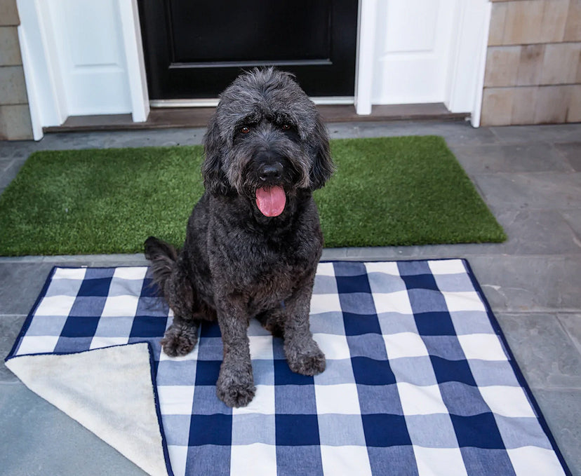 Buffalo Check Plush Double-Sided Pet Blankets