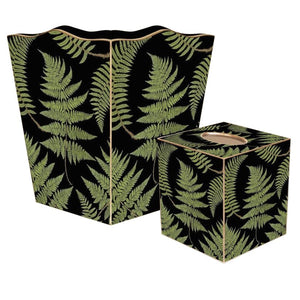 Wood Fern Decoupage Bath Set