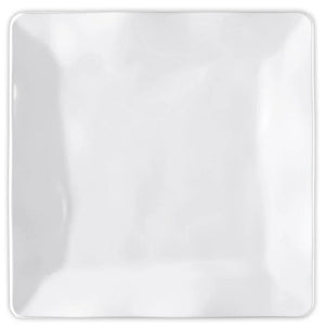 White Swells Square Melamine Dinnerware